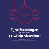 Fijne feestdagen en een heel gelukkig nieuwjaar.